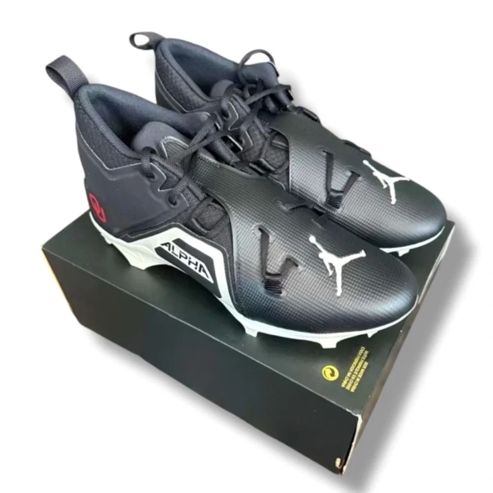 Nike Air Jordan Alpha Menace Pro 3 Oklahoma OU Football Cleats DH3368-004